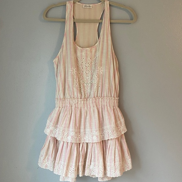 LoveShackFancy Dresses & Skirts - COPY - LoveShackFancy Crinkle Ruffle Racerback Dress